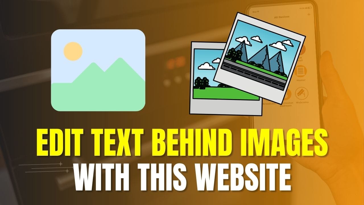 Edit Text Behind Images