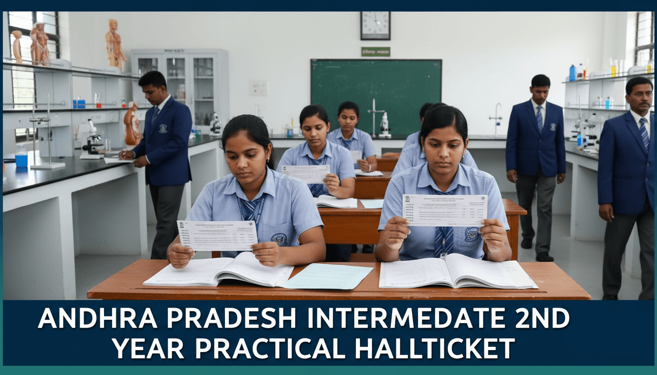 Andhra Pradesh Intermediate 2nd Year Practical Hall Ticket