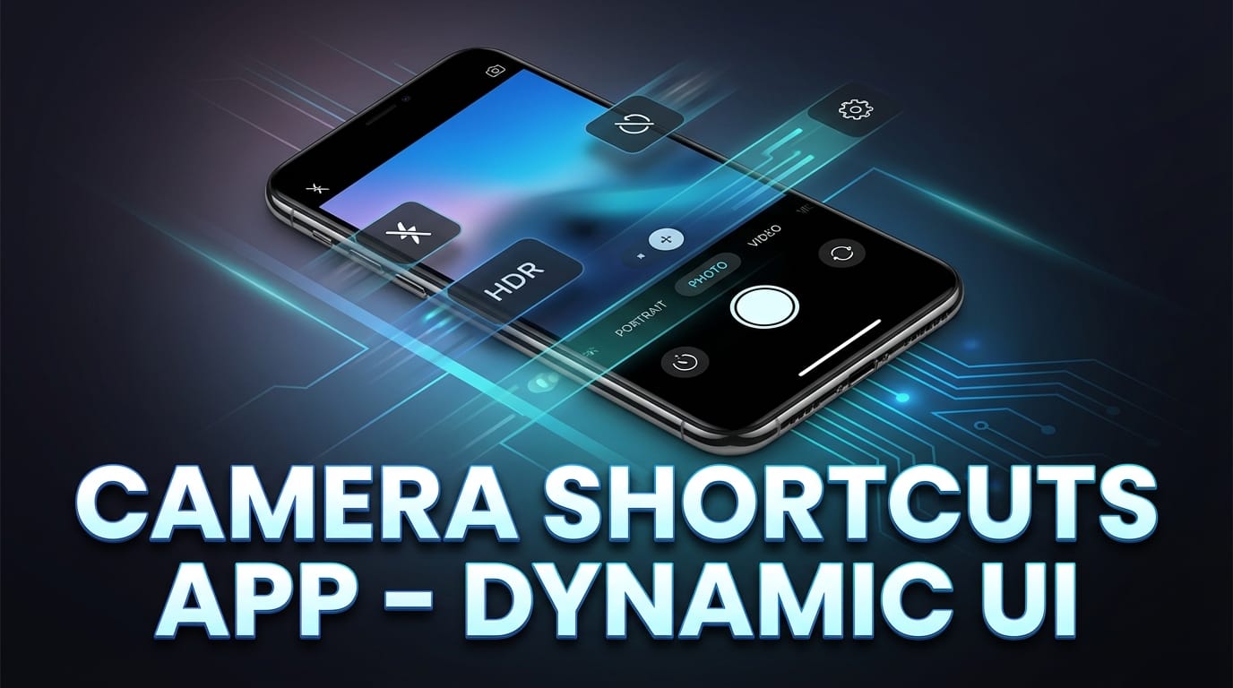 Camera Shortcuts App - Dynamic UI