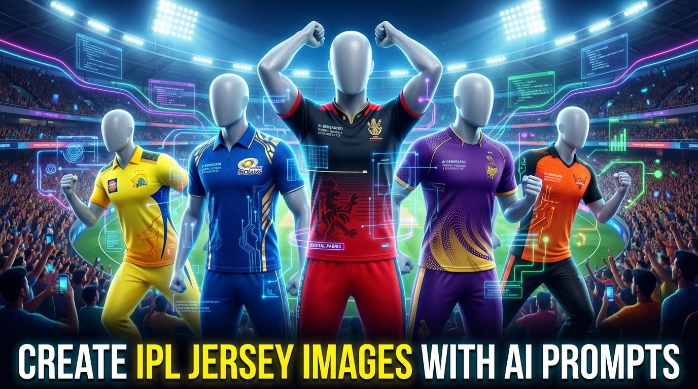 Create IPL Jersey Images with AI Prompts