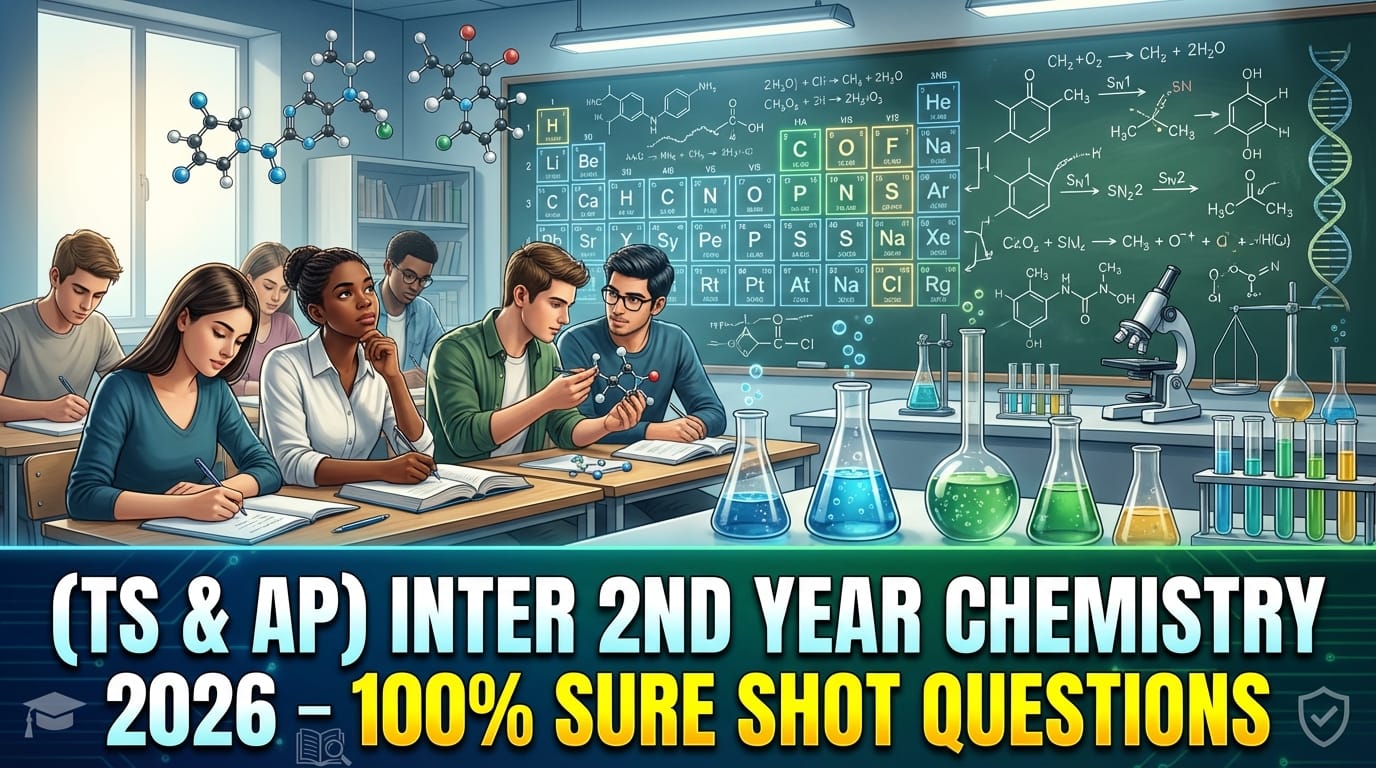 (TS & AP) Inter 2nd Year Chemistry 2026 – 100% Sure Shot Questions