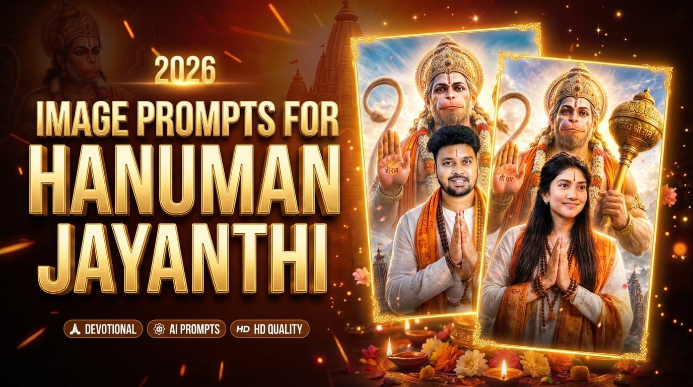Image Prompts for Hanuman Jayanthi