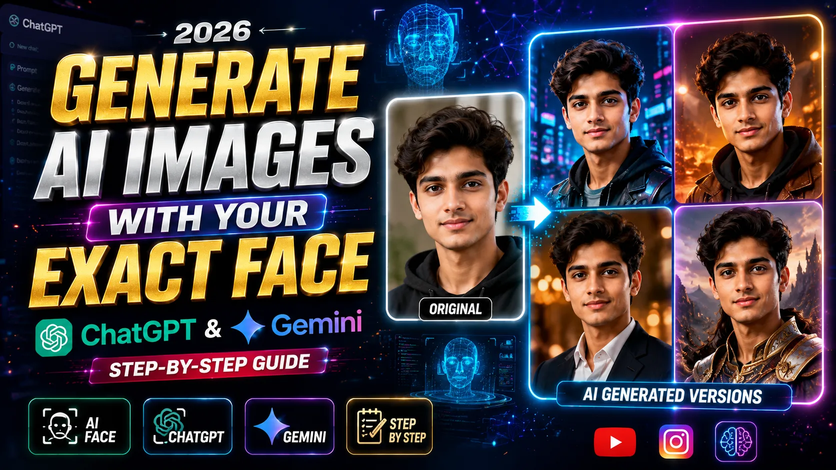 Generate AI Images With Your Exact Face