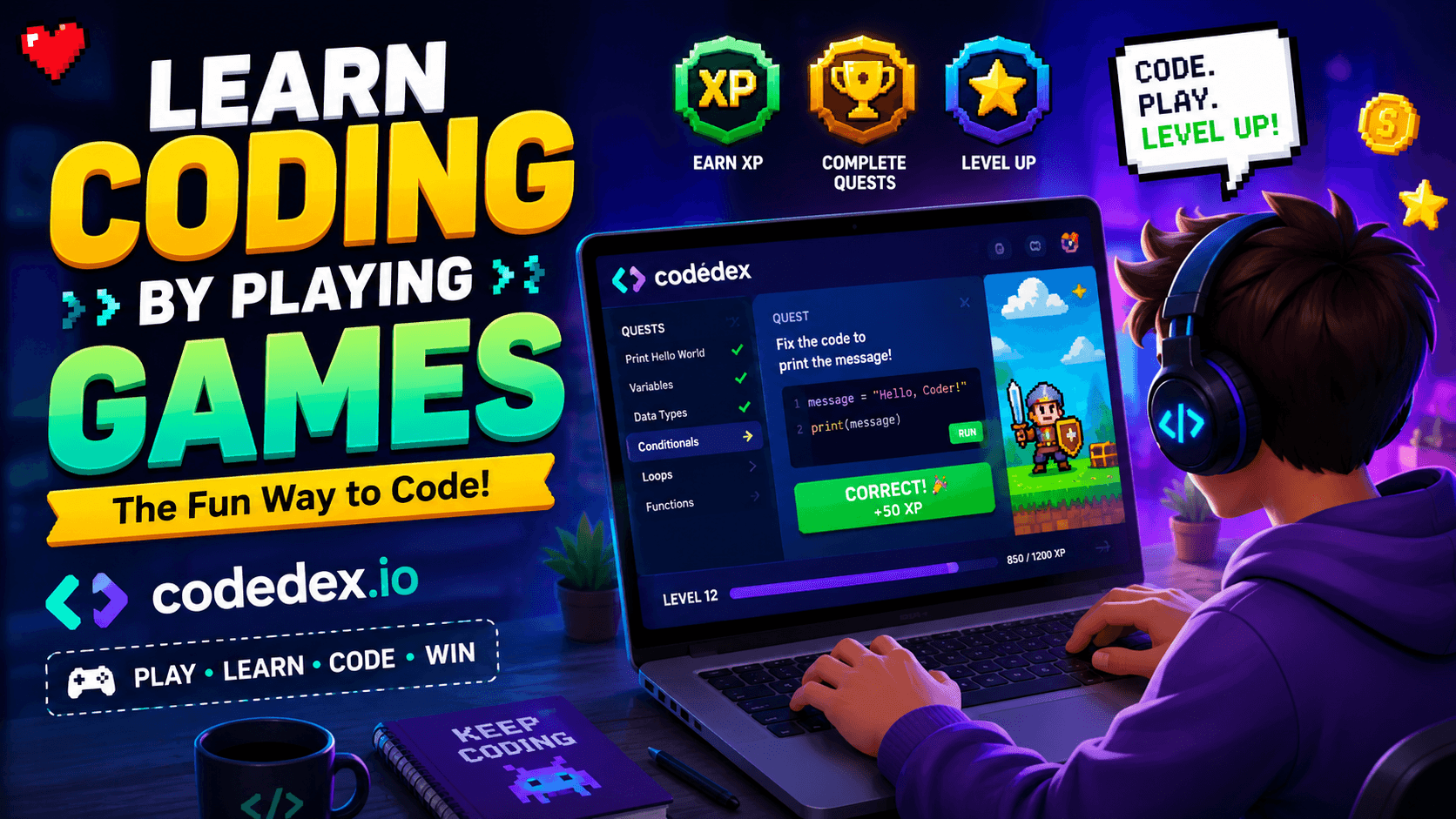 Learn Coding by Playing Games