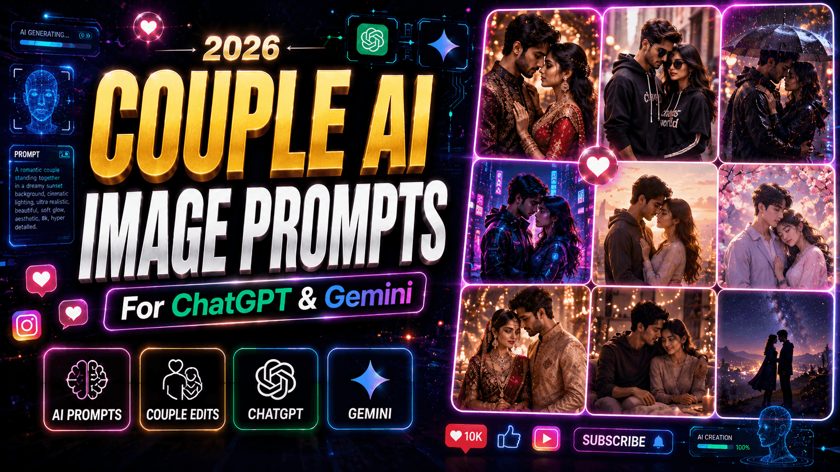 Couple AI Image Prompts