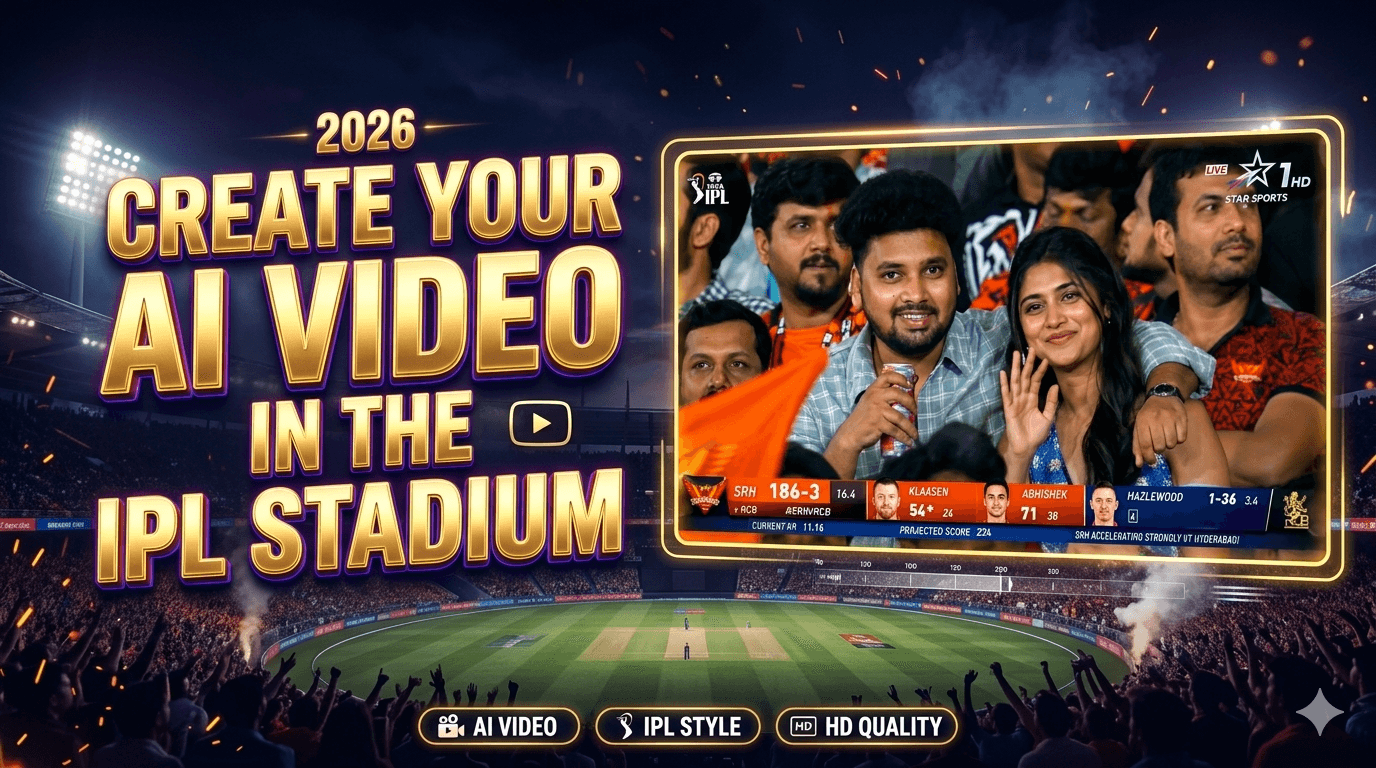 Create your AI Video in the IPL Stadium