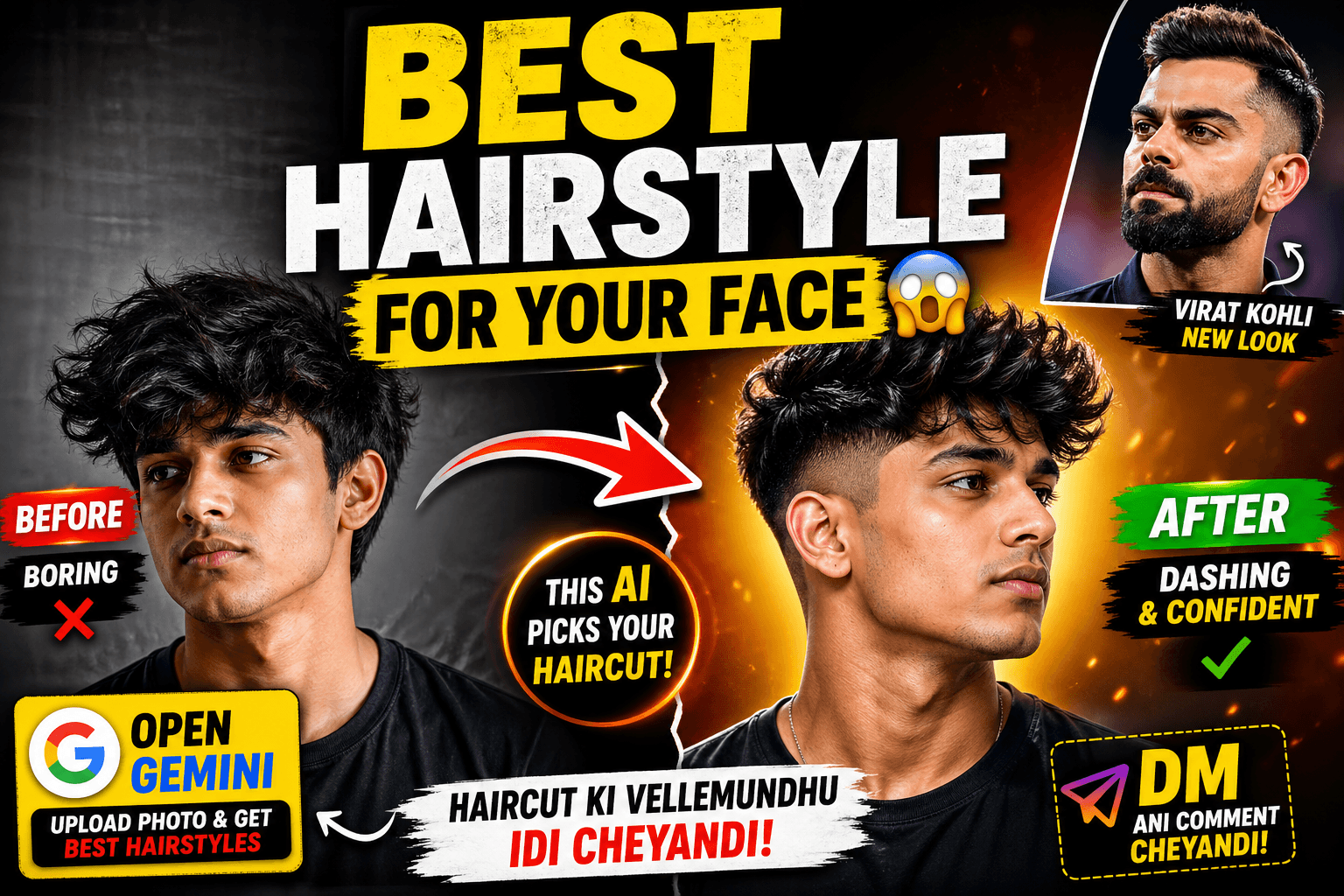 AI Hairstyles Prompt for Google Gemini