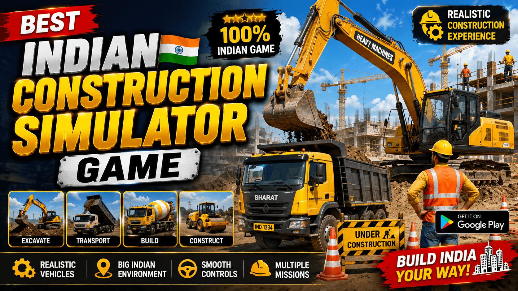 Best Indian Construction Simulator Game