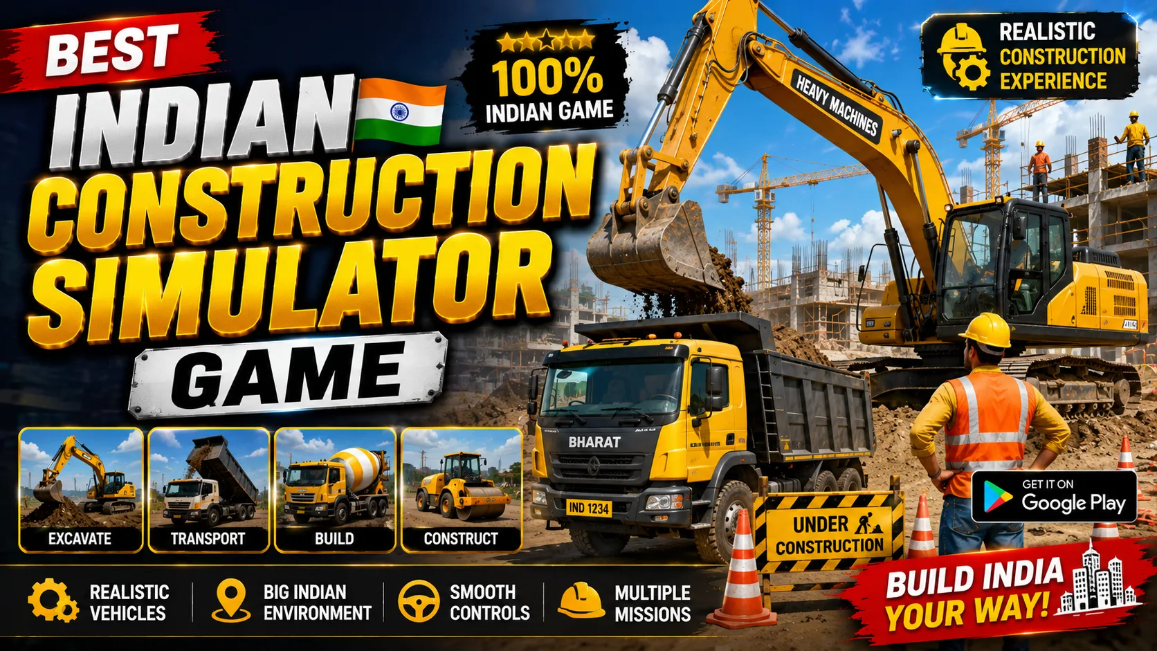 Best Indian Construction Simulator Game