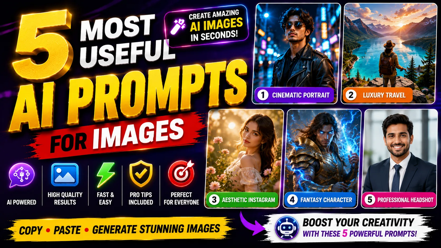 5 Most Useful AI Prompts for Images