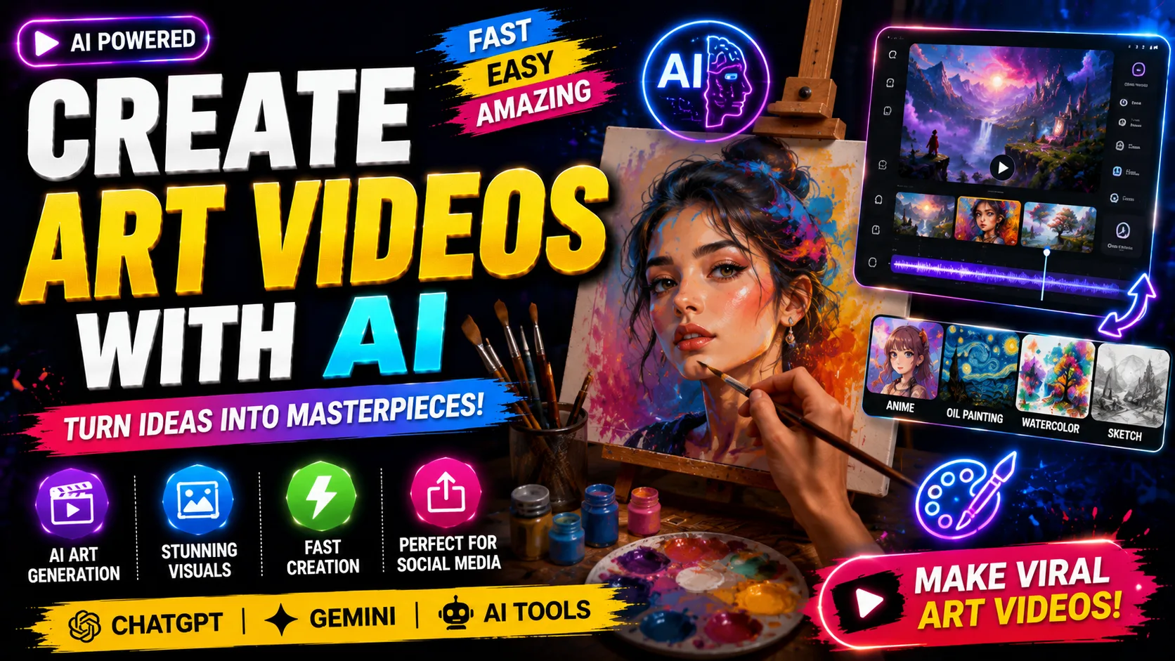 Create Art Videos with AI