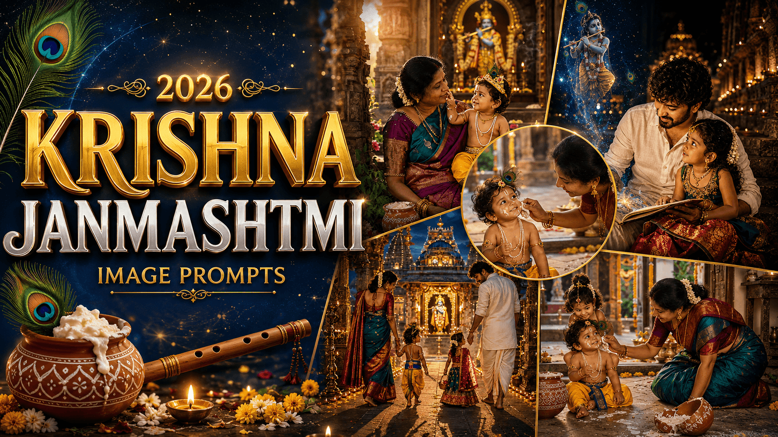 Krishna Janmashtmi Image Prompts