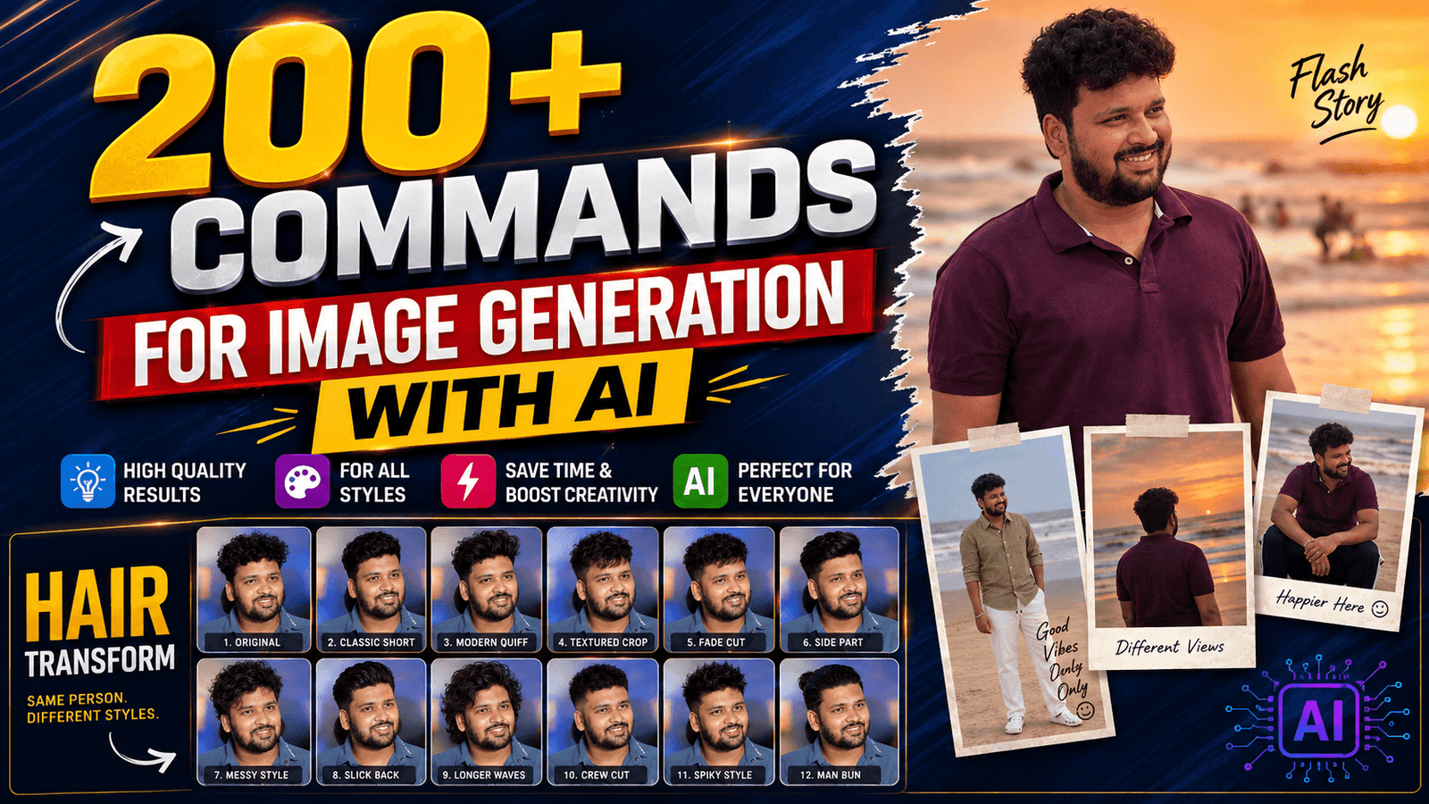 200+ Commands for Image Generation with AI